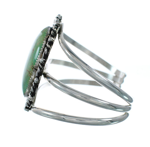 Authentic Native American Kingman Turquoise Sterling Silver Navajo Cuff Bracelet X11415